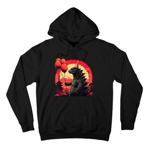 Kaiju Birthday Party Japan Monster Movie Bday Decorations Hoodie