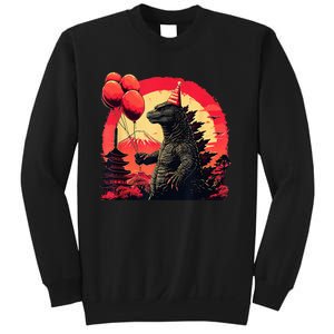 Kaiju Birthday Party Japan Monster Movie Bday Decorations Sweatshirt