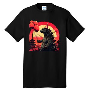 Kaiju Birthday Party Japan Monster Movie Bday Decorations Tall T-Shirt