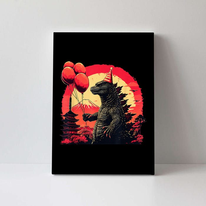 Kaiju Birthday Party Japan Monster Movie Bday Decorations Canvas