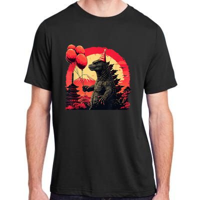 Kaiju Birthday Party Japan Monster Movie Bday Decorations Adult ChromaSoft Performance T-Shirt