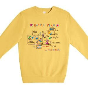 Kevin's Battle Plan When Home Alone Premium Crewneck Sweatshirt