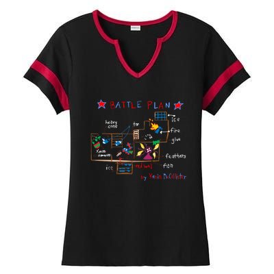 Kevin's Battle Plan When Home Alone Ladies Halftime Notch Neck Tee