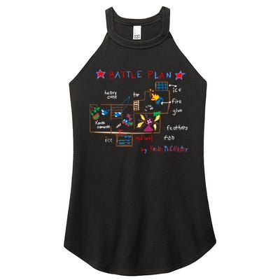 Kevin's Battle Plan When Home Alone Women's Perfect Tri Rocker Tank