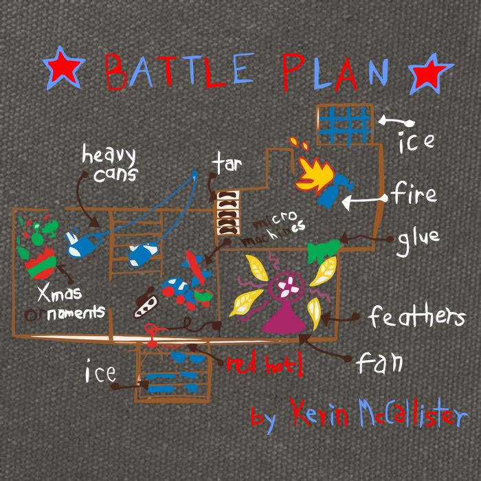 Kevin's Battle Plan When Home Alone Cotton Canvas Backpack