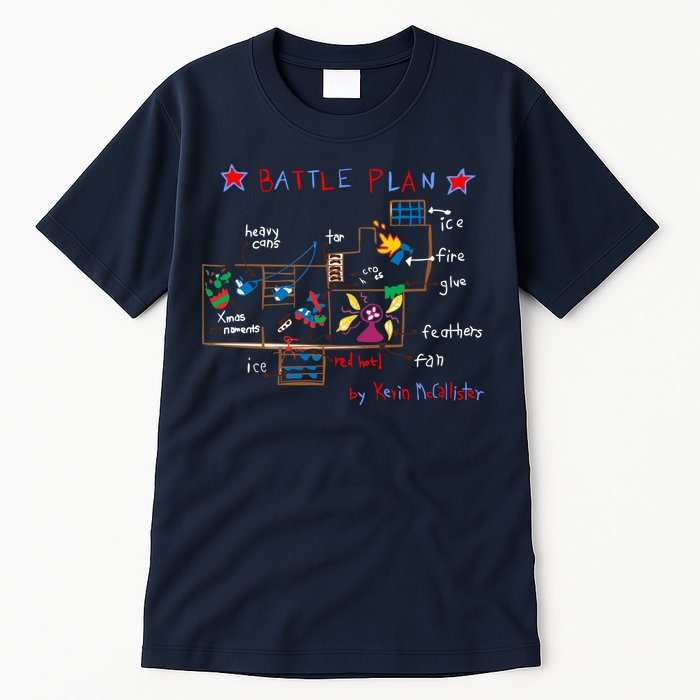 Kevin's Battle Plan When Home Alone Tall T-Shirt