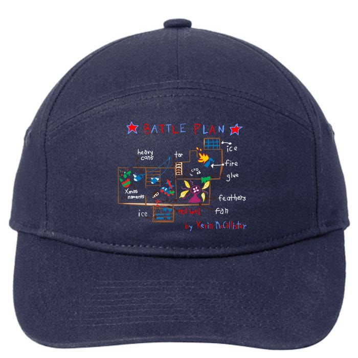 Kevin's Battle Plan When Home Alone 7-Panel Snapback Hat