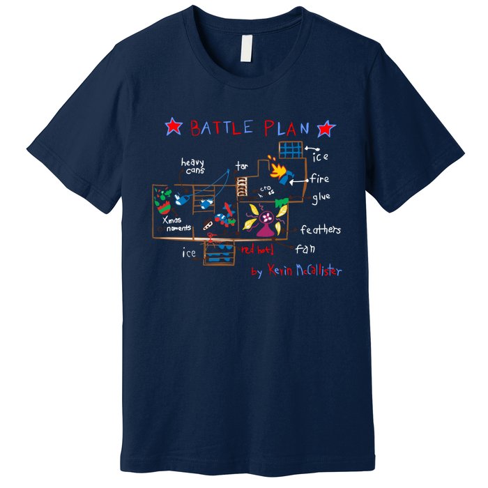 Kevin's Battle Plan When Home Alone Premium T-Shirt