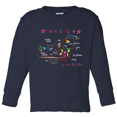 Kevin's Battle Plan When Home Alone Toddler Long Sleeve Shirt