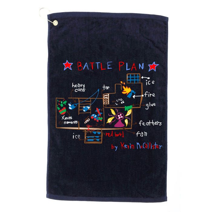 Kevin's Battle Plan When Home Alone Golf Towel