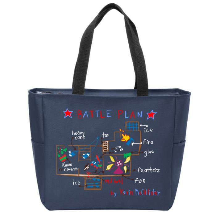 Kevin's Battle Plan When Home Alone Zip Tote Bag