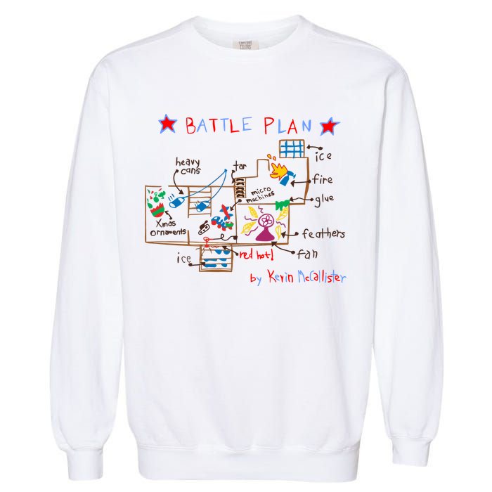 Kevin's Battle Plan When Home Alone Garment-Dyed Sweatshirt