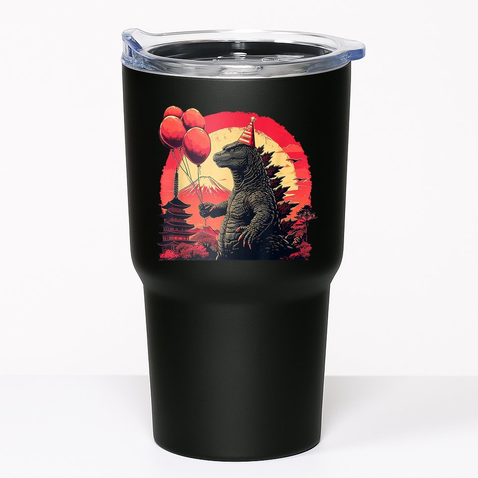 Kaiju Birthday Party Japan Monster Dinosaur Tumbler