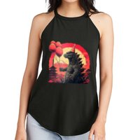 Kaiju Birthday Party Japan Monster Dinosaur Women's Perfect Tri Rocker Tank
