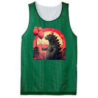 Kaiju Birthday Party Japan Monster Dinosaur Mesh Reversible Basketball Jersey Tank