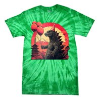 Kaiju Birthday Party Japan Monster Dinosaur Tie-Dye T-Shirt