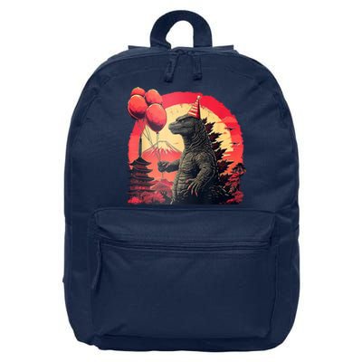 Kaiju Birthday Party Japan Monster Dinosaur 16 in Basic Backpack