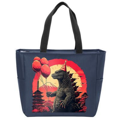 Kaiju Birthday Party Japan Monster Dinosaur Zip Tote Bag