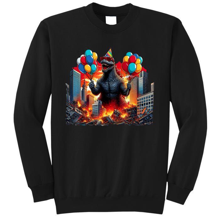 Kaiju Birthday Party Japanese Art Lovers Monster Movie Gifts Sweatshirt