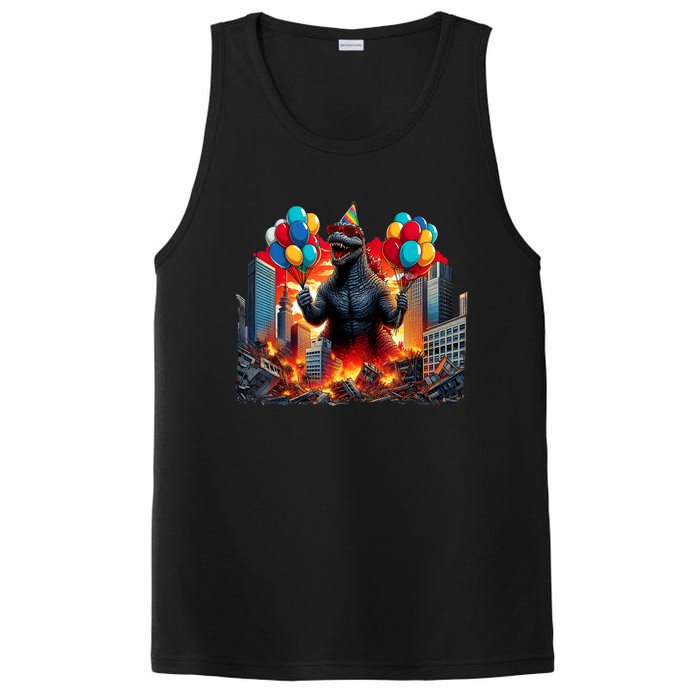 Kaiju Birthday Party Japanese Art Lovers Monster Movie Gifts PosiCharge Competitor Tank