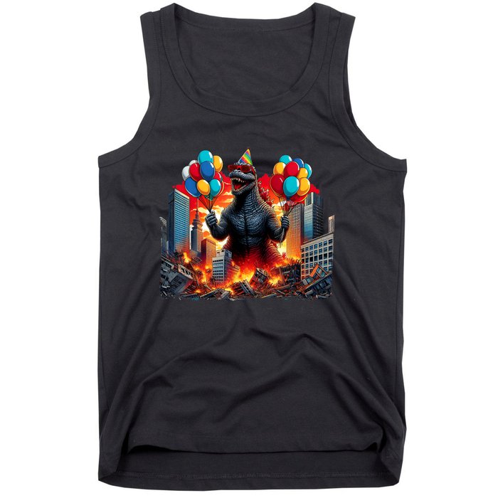 Kaiju Birthday Party Japanese Art Lovers Monster Movie Gifts Tank Top