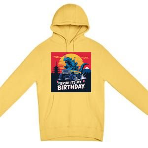 Kaiju Birthday Party Japan Monster Bday Dinosuar Decorations Premium Pullover Hoodie