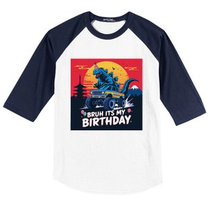 Kaiju Birthday Party Japan Monster Bday Dinosuar Decorations Baseball Sleeve Shirt