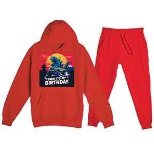 Kaiju Birthday Party Japan Monster Bday Dinosuar Decorations Premium Hooded Sweatsuit Set