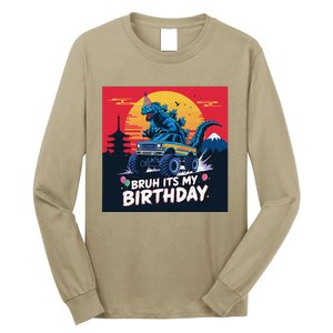 Kaiju Birthday Party Japan Monster Bday Dinosuar Decorations Long Sleeve Shirt