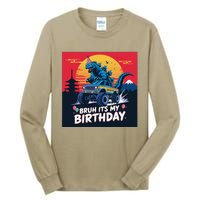 Kaiju Birthday Party Japan Monster Bday Dinosuar Decorations Tall Long Sleeve T-Shirt