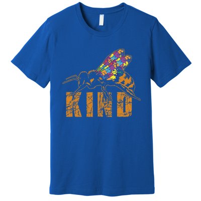 Kindness Bee Puzzle April Blue Special Kind Autism Awareness Gift Premium T-Shirt