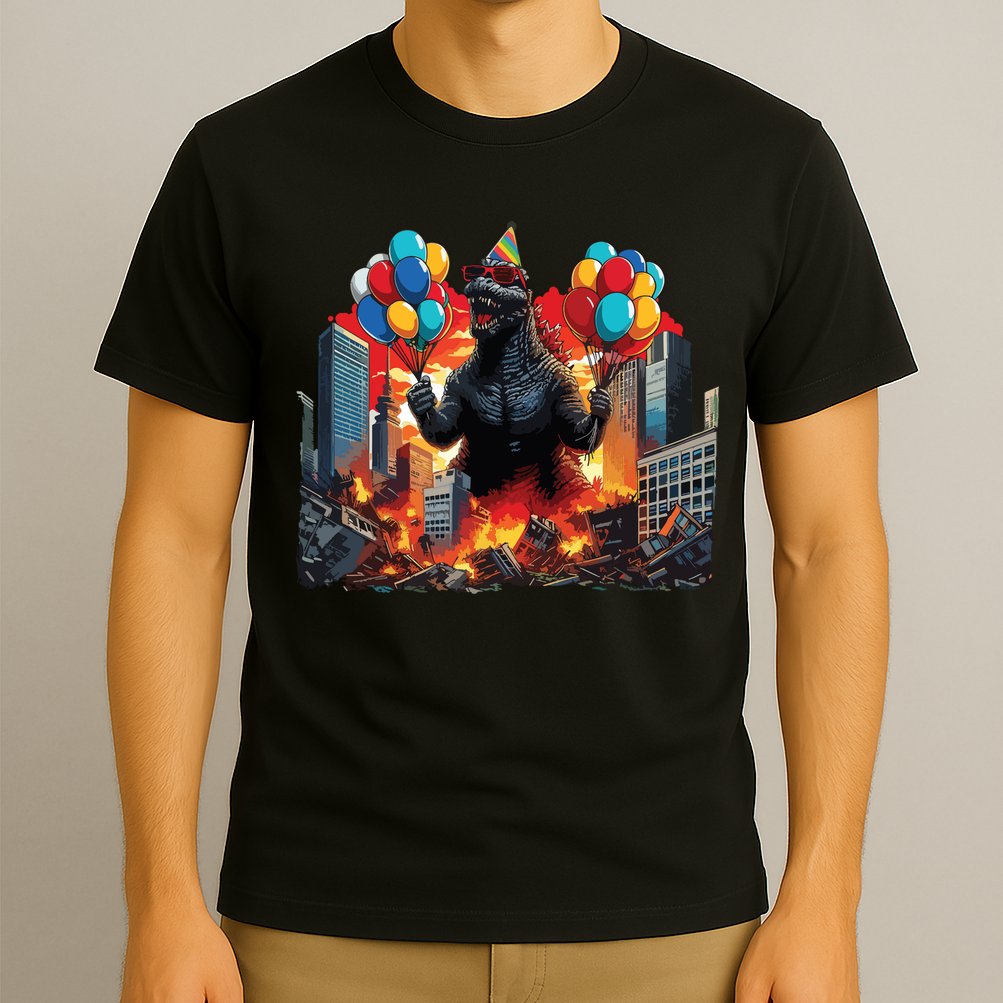 Kaiju Birthday Party Japanese Art Lovers Monster Movie Gifts T-Shirt