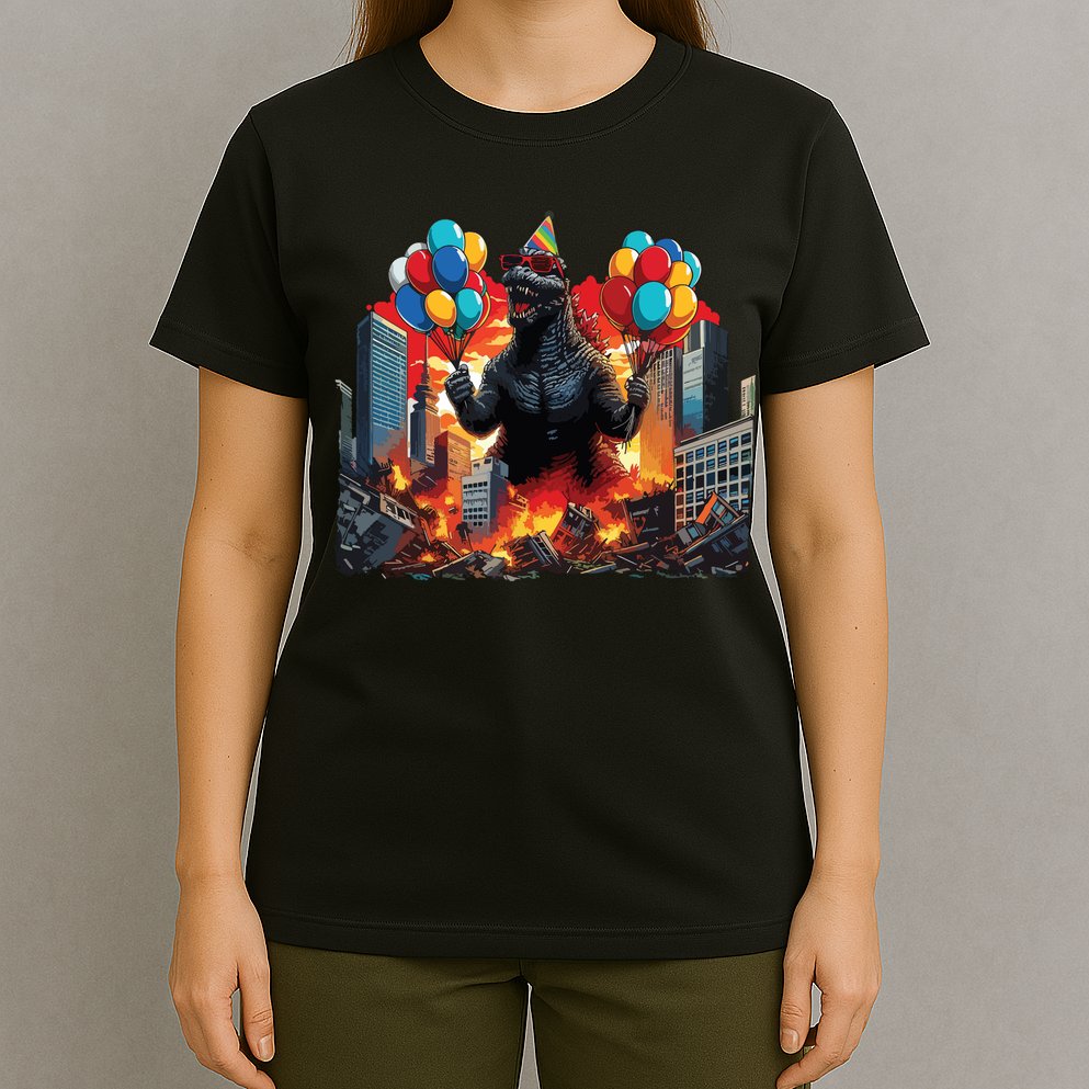 Kaiju Birthday Party Japanese Art Lovers Monster Movie Gifts T-Shirt