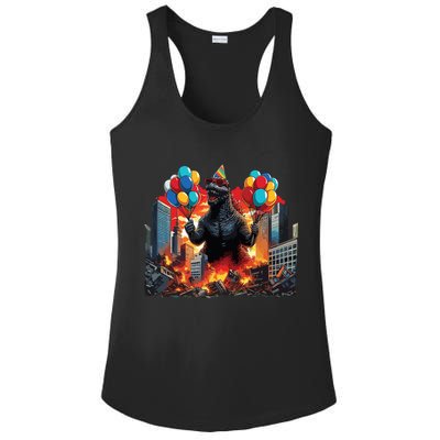 Kaiju Birthday Party Japanese Art Lovers Monster Movie Gifts Ladies PosiCharge Competitor Racerback Tank