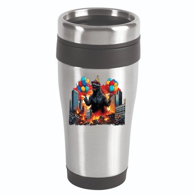 Kaiju Birthday Party Japanese Art Lovers Monster Movie Gifts 16oz Travel Tumbler