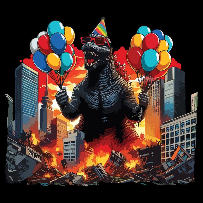 Kaiju Birthday Party Japanese Art Lovers Monster Movie Gifts Baby Bodysuit