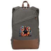 Kaiju Birthday Party Japanese Art Lovers Monster Movie Gifts Cotton Canvas Backpack