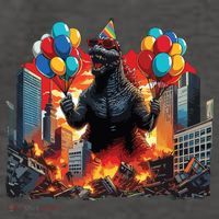 Kaiju Birthday Party Japanese Art Lovers Monster Movie Gifts Vector Backpack