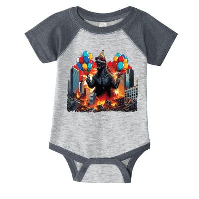 Kaiju Birthday Party Japanese Art Lovers Monster Movie Gifts Infant Baby Jersey Bodysuit