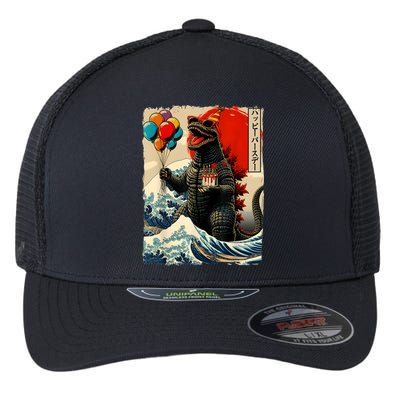 Kaiju Birthday Party Japanese Art Lovers Monster Movie Gifts Flexfit Unipanel Trucker Cap