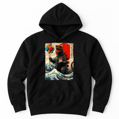 Kaiju Birthday Party Japanese Art Lovers Monster Movie Gifts Hoodie