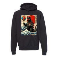 Kaiju Birthday Party Japanese Art Lovers Monster Movie Gifts Premium Hoodie