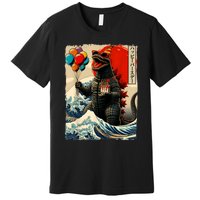 Kaiju Birthday Party Japanese Art Lovers Monster Movie Gifts Premium T-Shirt