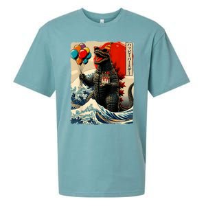 Kaiju Birthday Party Japanese Art Lovers Monster Movie Gifts Sueded Cloud Jersey T-Shirt