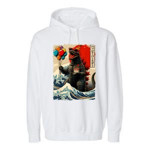 Kaiju Birthday Party Japanese Art Lovers Monster Movie Gifts Garment-Dyed Fleece Hoodie