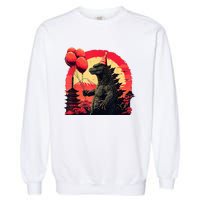 Kaiju Birthday Party Japan Monster Movie Bday Garment-Dyed Sweatshirt