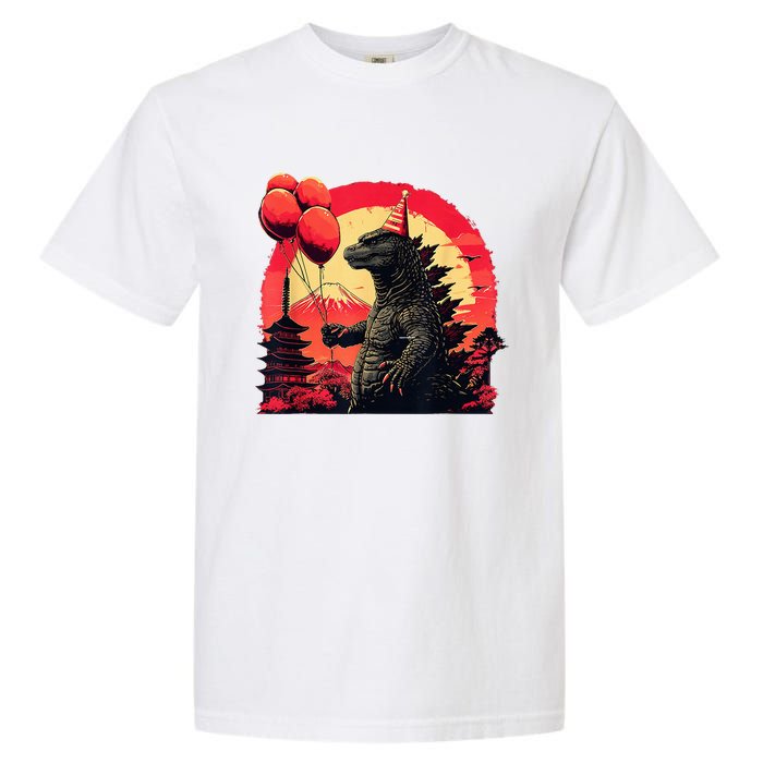 Kaiju Birthday Party Japan Monster Movie Bday Garment-Dyed Heavyweight T-Shirt