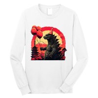 Kaiju Birthday Party Japan Monster Movie Bday Long Sleeve Shirt