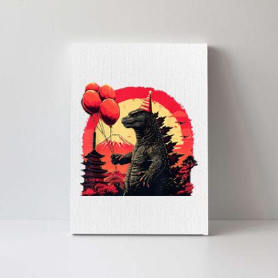 Kaiju Birthday Party Japan Monster Movie Bday Canvas