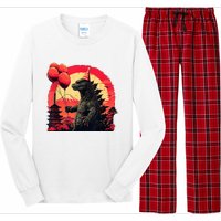 Kaiju Birthday Party Japan Monster Movie Bday Long Sleeve Pajama Set